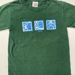 Delta Green Kids T-Shirt with Blue Graphic Panels